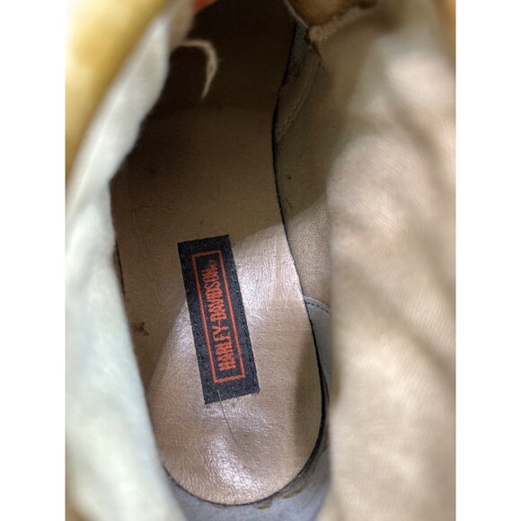 Harley-Davidson Womens Antique Leather Boots Size 8 With Buckle Strap Pull Tabs - Picture 9 of 10